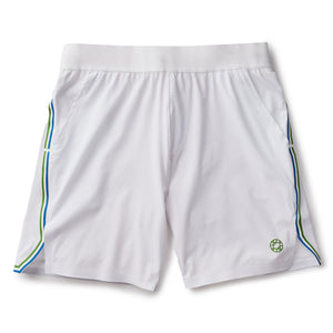 WHITE W/ BLUE STRIPES