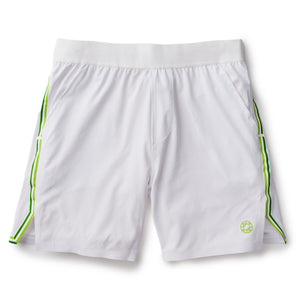 WHITE W/ COURT STRIPES